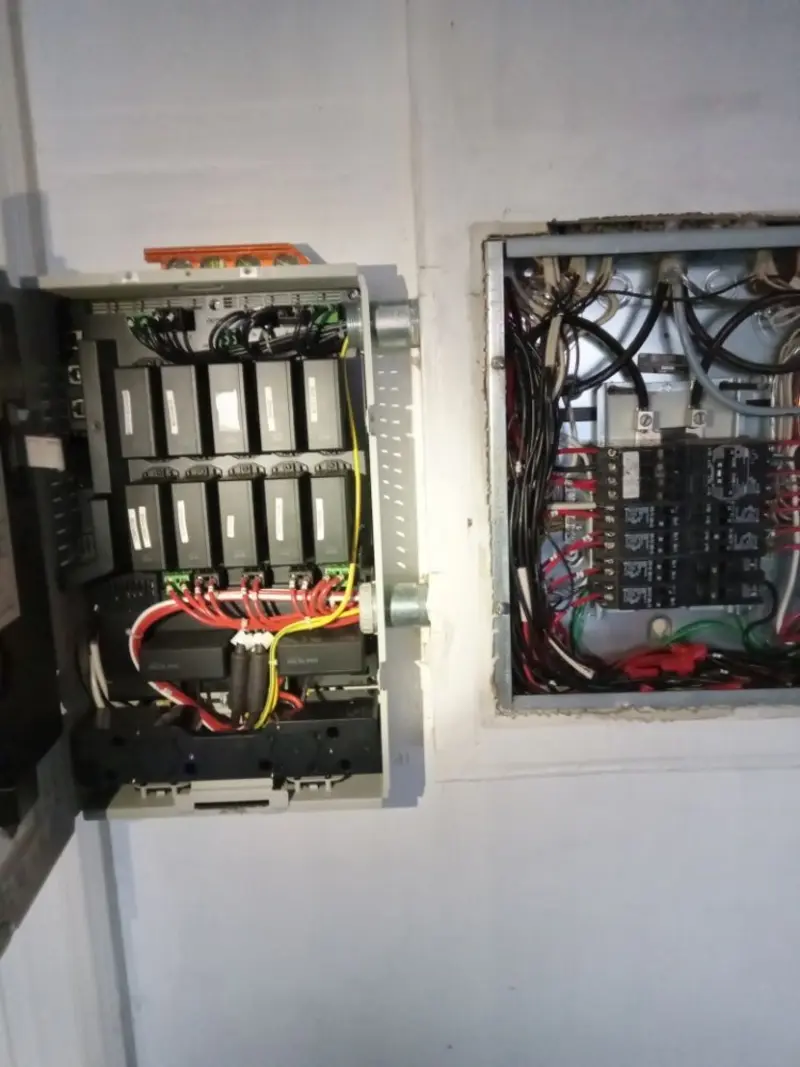 Electrical panel upgrade completed for Security Camera Wiring in East St. Louis